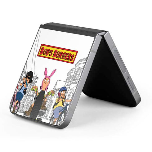 Bobs Burgers Bike Squad Galaxy Z Flip6 Skin